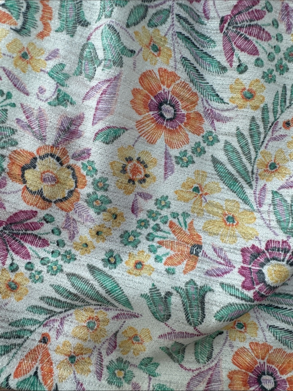 LC Lauren Conrad Floral Smocked Tank Top - Picture 4 of 6